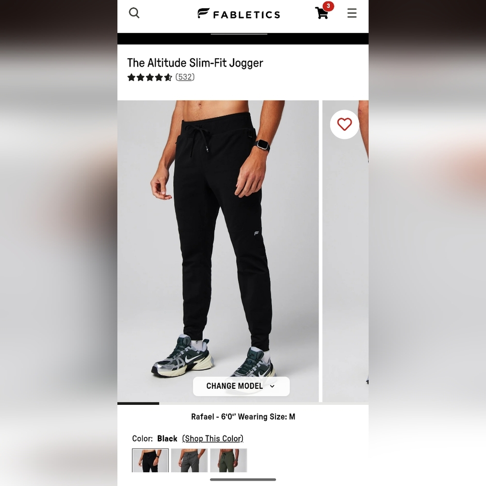 Fabletics Altitude Slim Fit Jogger